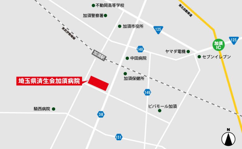 加須病院広域マップ
